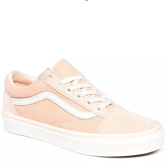 Vans Multi Woven Old School Light Pink Tennis Shoes - Picture 1 of 8